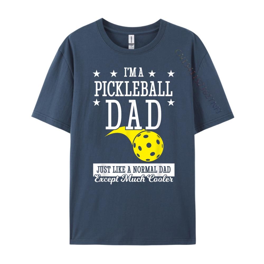 Pickleball Dad Much Cooler Teeshirt Shirts Gift White Graphic Tee Mens TShirts Printed On