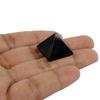 Reiki Crystal Products Natural Stone Crystal Pyramid, Standard, Black, 1 Piece