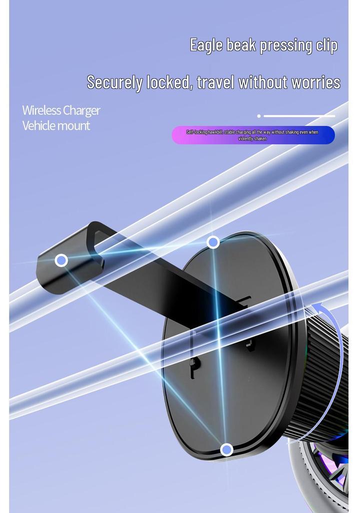 MagSafe 15W Car Vent Magnetic Phone Holder with Cooling Heat Dissipation
