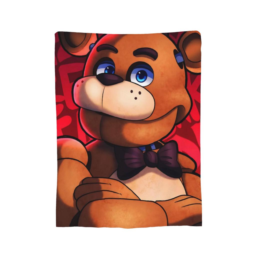 FNAF At Freddys Blanket Fleece Printed Breathable Super Warm Throw Blankets for Bedding Outdoor Bedspreads