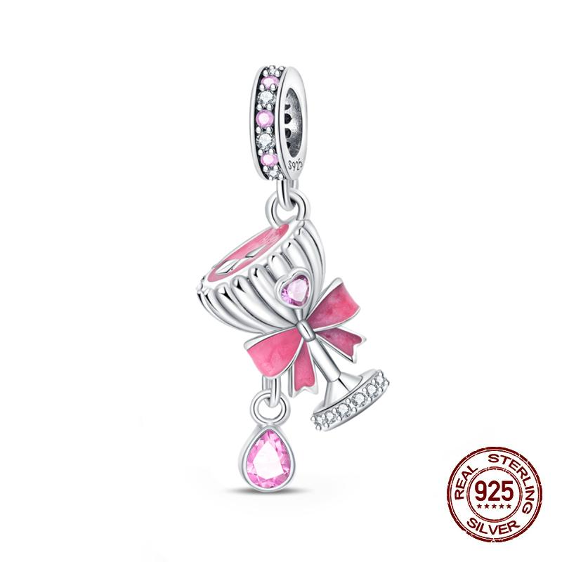 Wine Bottle Charms Copper Rum Brandy Whiskey Tequila Beads Fit 3Mm Original Bracelets Diy Jewelry Birthday Gift