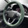 LKWLIKEI Car Steering Wheel Cover, Universal 15 Inch, The Latest Microfiber Leather Breathable Technology Fabric, Non-Slip, Comfortable, Warm In
