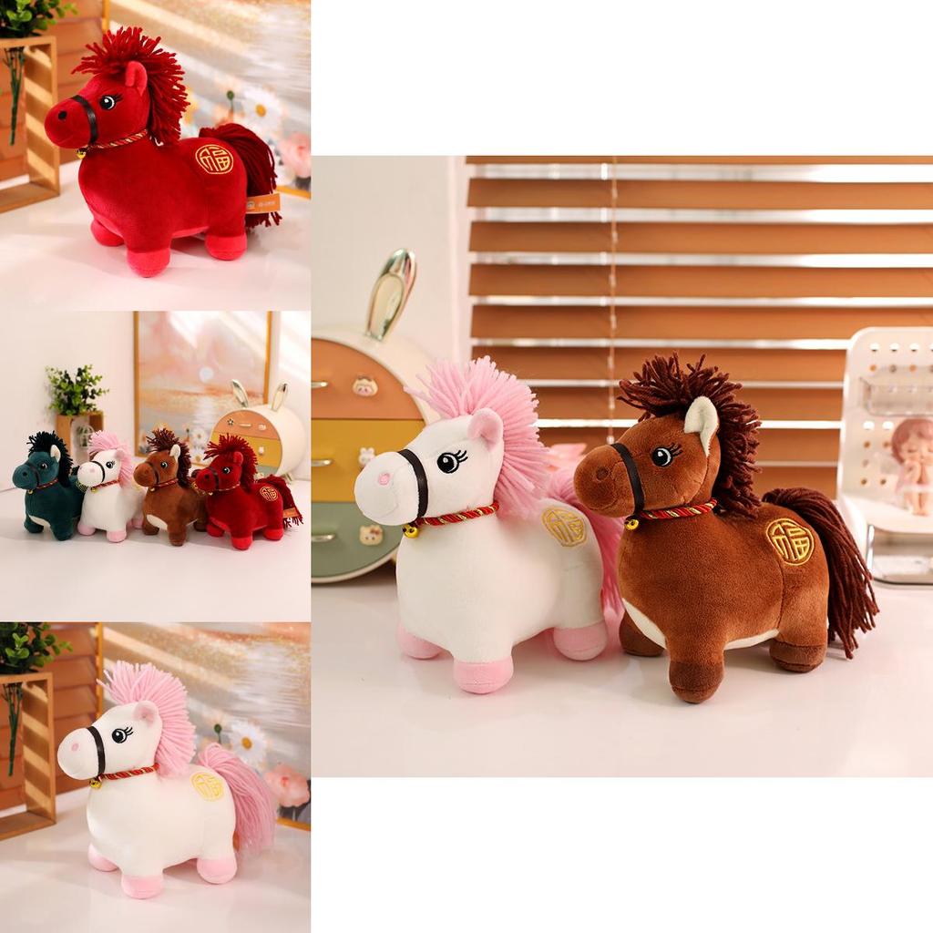Zodiac-Pferd Plüschtier mit PP-Baumwollfüllung für Neujahrsgeschenk-Dekoration