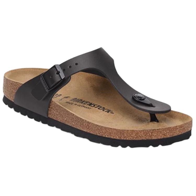 Birkenstock Gizeh EVA Abrasion Resistant Flip Flops Unisex Black Regular Loose Fit 1029231