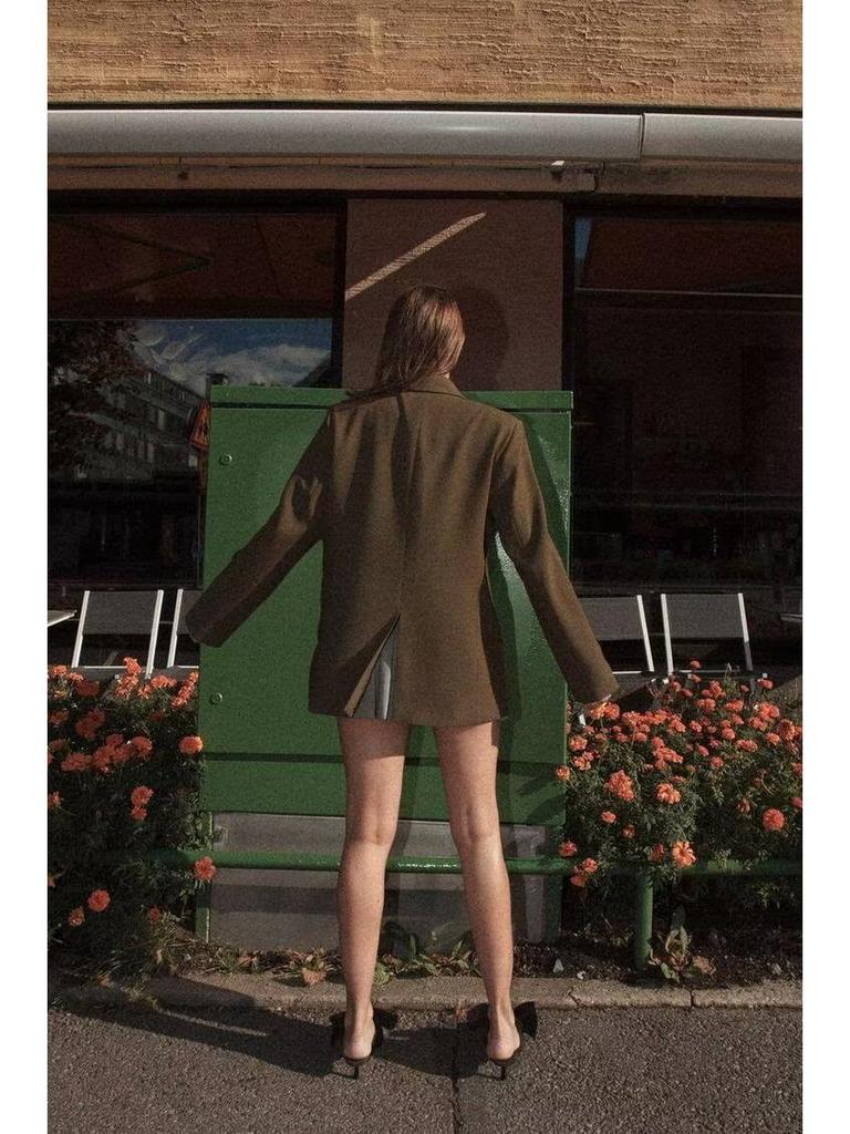 2024 Autumn Retro Street-Style Women’s Loose Suit Jacket - European & American Fashion