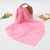 Summer fashion solid color chiffon silk scarf women, candy color multi-color decorative scarf square scarf kindergarten gift