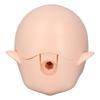 1/12 BJD Doll Head Blank for Ball Jointed Doll Customizable Faceup DIY Makeup Practice Removable Plastic Head Parts