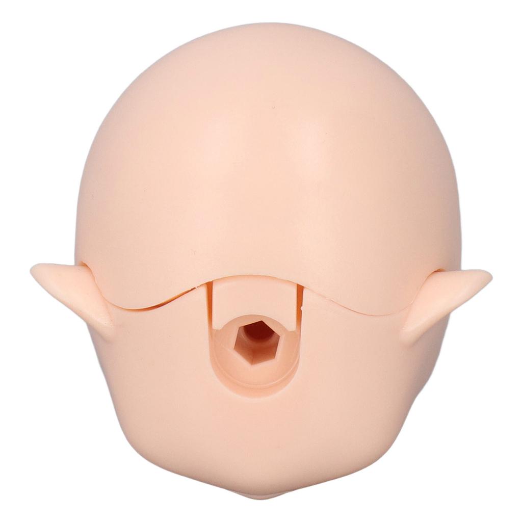 1/12 BJD Doll Head Blank for Ball Jointed Doll Customizable Faceup DIY Makeup Practice Removable Plastic Head Parts