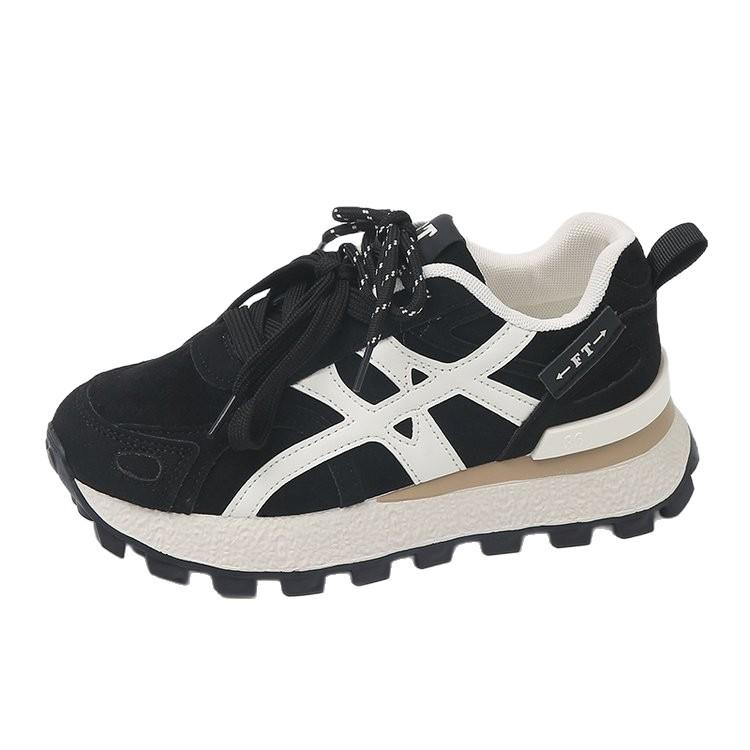 Inner Height Increase Dad Shoes Women's 2025 Autumn New Breathable Sports Shoes Versatile Platform Casual Sports Shoes Women's Tide