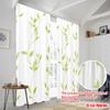 2pcs,2D plane printing Curtains Digital Printed Leafy Vines Polyester (without rod) Holiday Perfect for Bedroom, Kitchen, Office