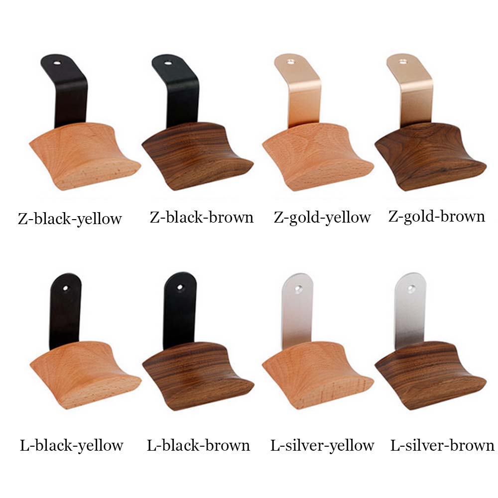 Universal Headphones Stand Solid Wood Gaming Headset Hanger Walnut Beech Maple Wooden+Aluminum Alloy Head-mounted Earphone Holde