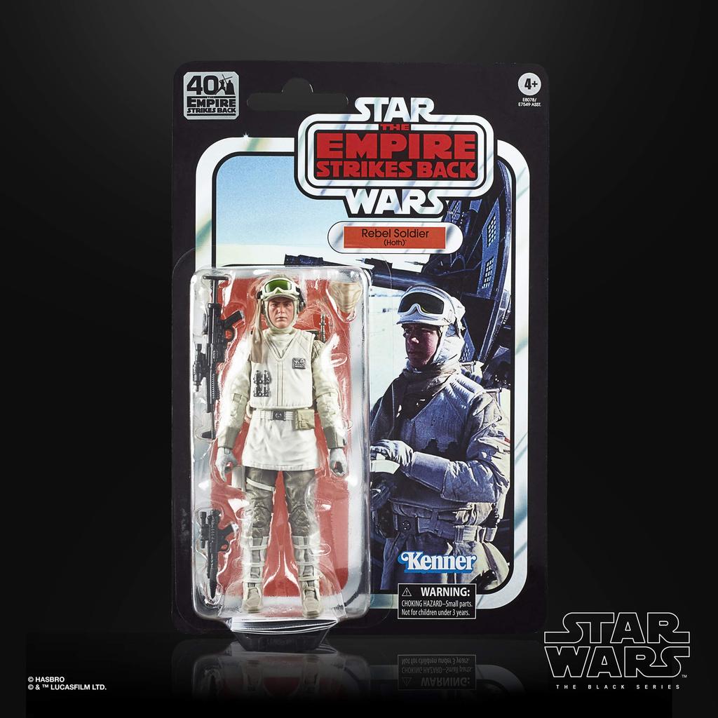 Star Wars The Black Series Rebel Soldier The Empire Strikes Back 40TH Anniversary Collectible Action Figure (Hoth) 6-Inch-Scale