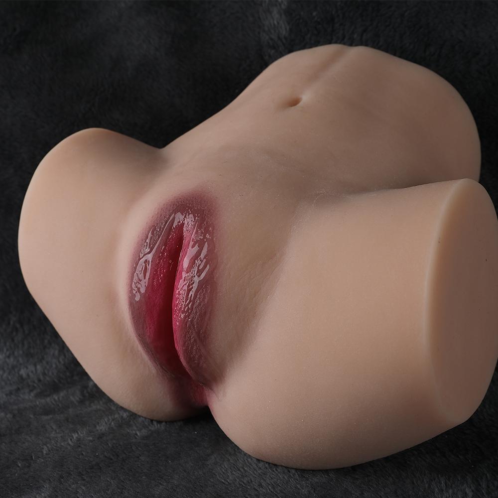 3KG Realistic Hip Masturbator for Men - 2 Hole Design (Deep Vagina & Tight Anal) with 3D Lifelike Pussy and Ass&Ultra-Realistic Sex Doll Hip