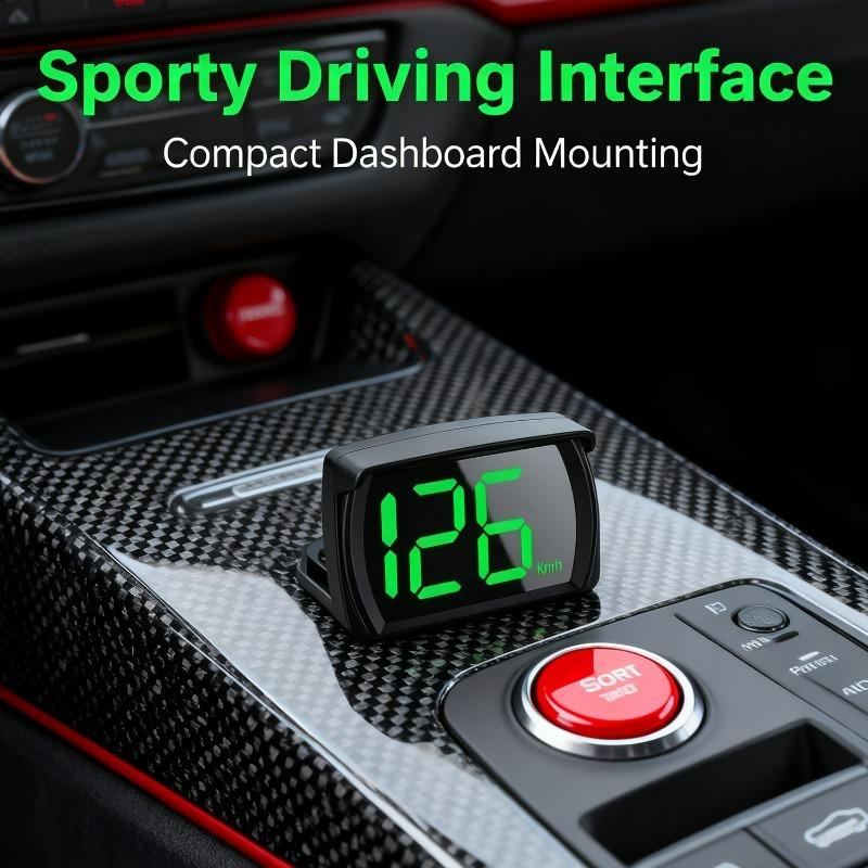 Head-up Display Driving Safety Assistant for (HUD) Vehicles GPS Speedometer Car Digital Head Up Display Shows Real Time Speed