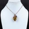 Botswana Agate Jewelry, Copper Electroformed Pendant Handmade Gemstone Jewelry, Gifts For Wedding Pendant
