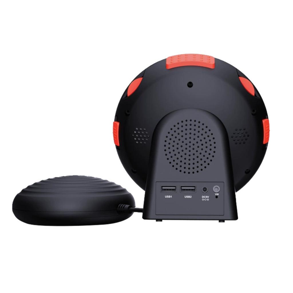 Vibrationswecker mit LED-Anzeige, 2 Weckzeiten, Schlummerfunktion, Starke Vibration und Blinklicht für