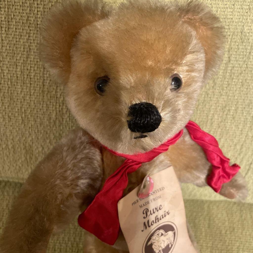 [GEBRAUCHT] Merrythought Teddybär, Plüschtier, Retro, mit Etikett, Selten