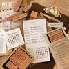 Wood Stamp Month Calendar Time Line for Daily Attendance Junk Journal Diary Decoration DIY Seal Scrapbooking And Crafting DIY Decorative Printing