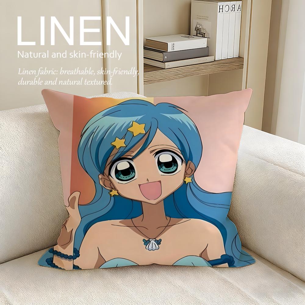 Anime Mermaid Melody Pichi Pichi Pitch Cushion Cover Pillowcase Set Pcs X X Breathable Washable Sofa Cushion Cover