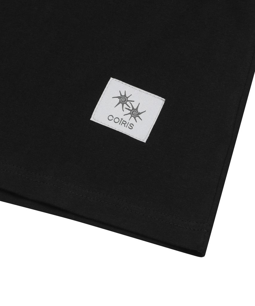 MUCENT X Koiris Marine Side Leather Patch Short Sleeve T-Shirt (2 Colors)