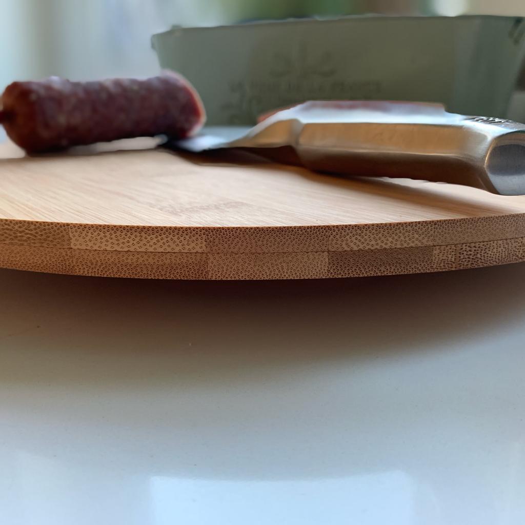 Bamboo Rotary Pizza Cutting Board 35 Premium