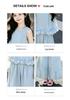 2026 Girls' Lace Vest & Wide-Leg Pants Two-Piece Summer Set - Korean Style