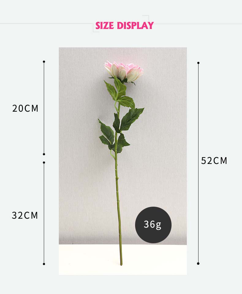 Künstliche Dahlie, hochwertige Dahlie, künstliche Dahlien mit echtem Touch für die Hochzeit, Heimdekoration