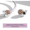 Ziyun Original Niedliche Schnecke Herr. DIY S925 Silber Perlenarmband SCC2064