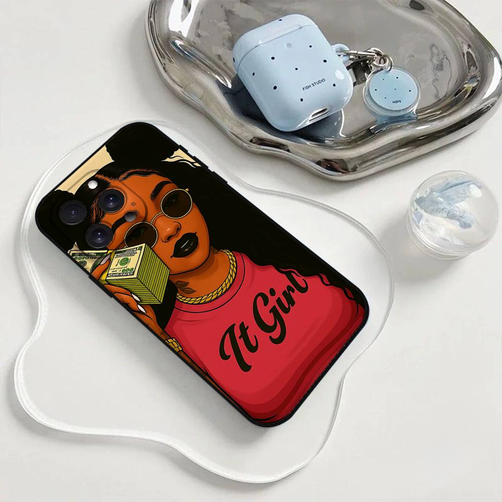 Fashion B-Bratz D-Doll Phone Case Phone Case For Iphone 17 16 15 11 13 14 Pro Max X Xr Xs Max 12mini Black Shell Cover Case