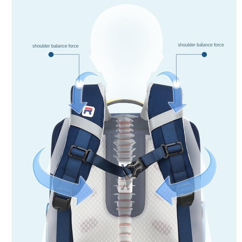 Children's Schoolbags for Grades 1-3, Weight-reducing and Spine-protecting, Large-capacity Primary School Students' Schoolbags