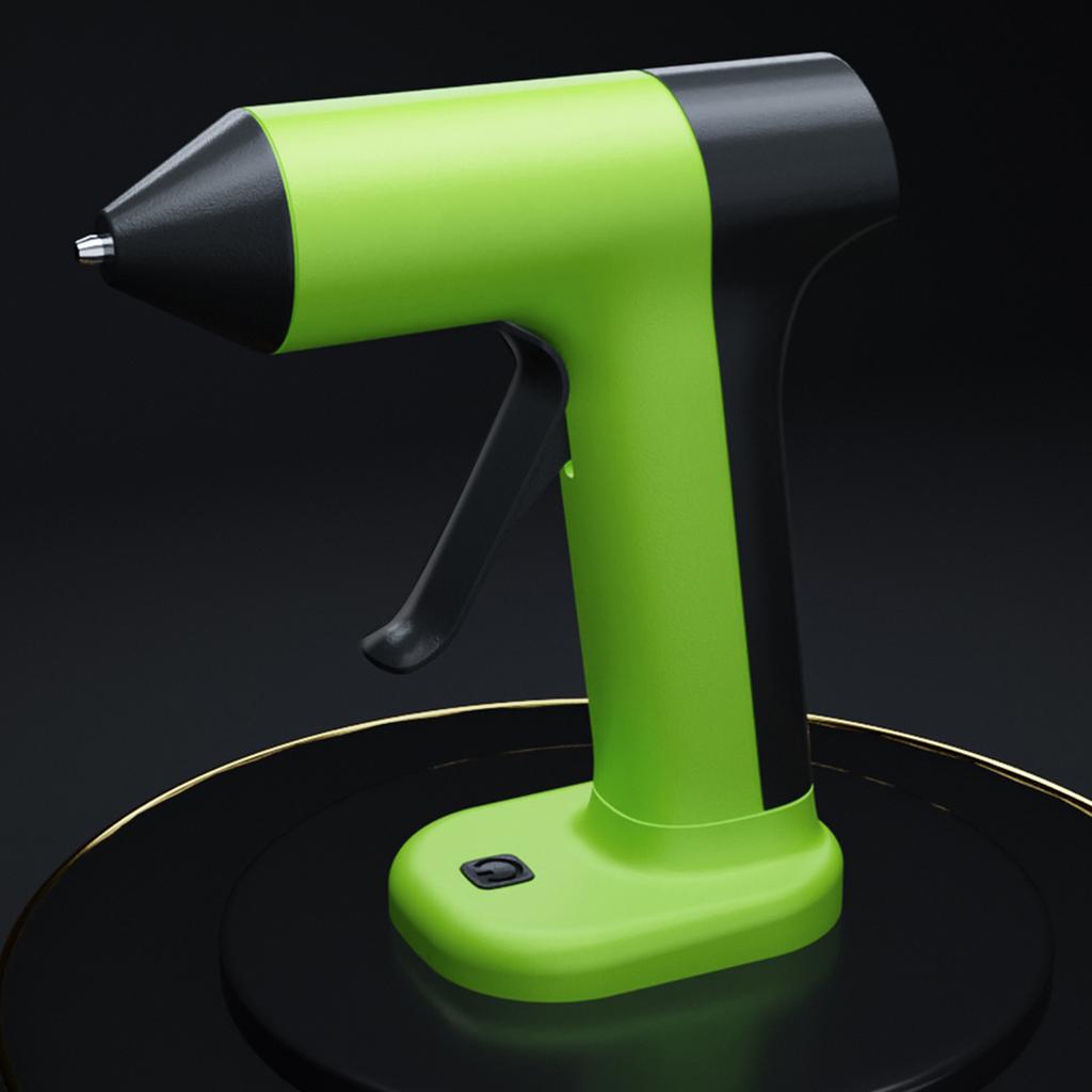 Small Cordless Hot Glues Guns Rechargeable with 2000mAh Battery Quick Heating 5 Minutes Auto Shut Off and Copper Nozzle