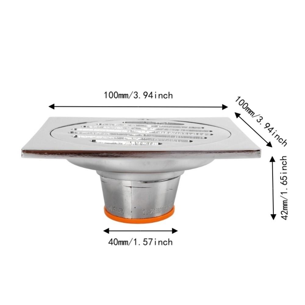 4 Inch Size Shower Drain Self-Sealing Shower Floor Drain Convenient Floor Drain Laundry Room