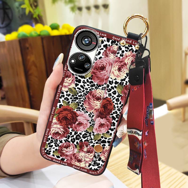 Langlebig Für Mama Handyhülle Für ZTE Blade V40S/Axon40 SE Armband Mode Stoßfest Handgelenkschlaufe Chinesischer Stil Staubdicht