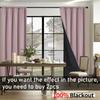 100% Blackout Curtains with Coated Lining Thermal Insulated Sun Blocking Rod Pocket Curtains for Bedroom Living Room Home Decor