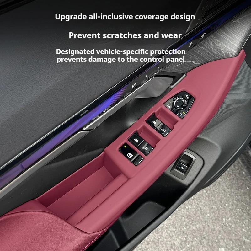 For BMW 5 Series G60 i5 24-25 LHD Window Switches Panel Cover Auto Front Rear Door All-inclusive Car window buttonStickers
