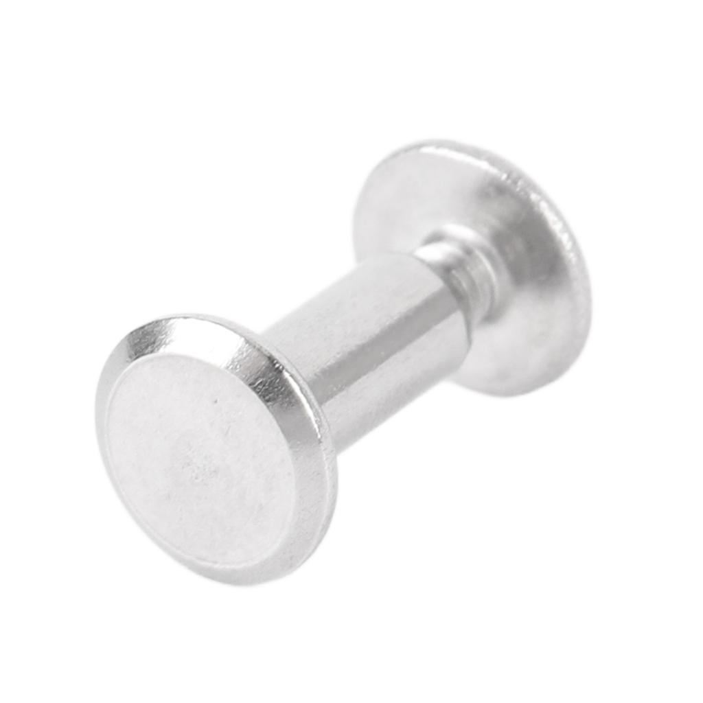 100 Sets Rivet and Screw M2.5 Stainless Steel Flat Round Hd Rivet Studs for Clothing Decoration Lther Crafts