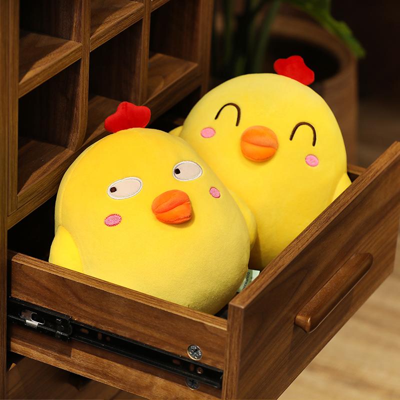 Happy Funny Face Cute Chicken Plush Toy Kawaii Soft Chicken Plushies Large Hug Pillow Girl Gift