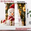 2pcs,Curtains Cute Snowman Christmas Ornaments_b (2) Popular Curtain Fabric Prints Light Filtering Curtains Decorations For Home