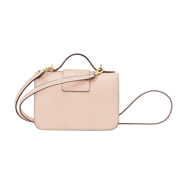 New LONGCHAMP BOX-TROT Calfskin Handbag Shoulder Bag Crossbody Bag Mini Women's Light Pink 10180HAUP53
