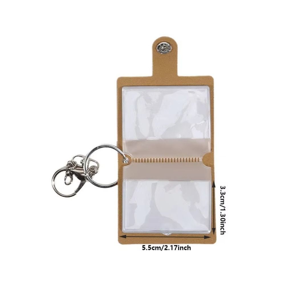 DIY Wallet Mini Photo Album 2 Inch Photo Card Holder PVC Photo Album Keychain Jewelry Gift