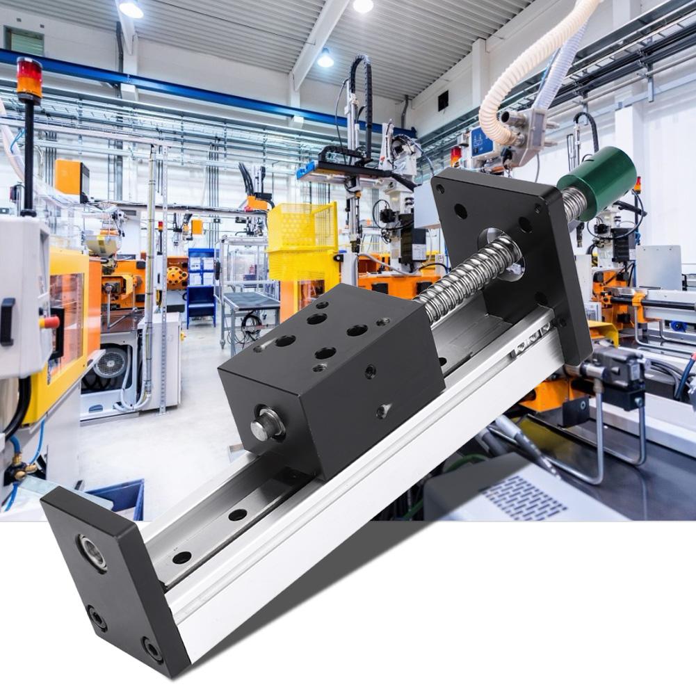 Linear Guide Rail Slide Ball Screw Motion Table 400mm Effective Stroke(1610 Ball Screw)