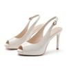 848-1 Fish mouth rear empty high-heeled sandals for women 2025 women's summer new thin-heeled waterproof table, not tired of high-heeled shoes for wom