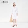 Edition Women's Commuter Shirt Dress with Detachable Metal Buckle