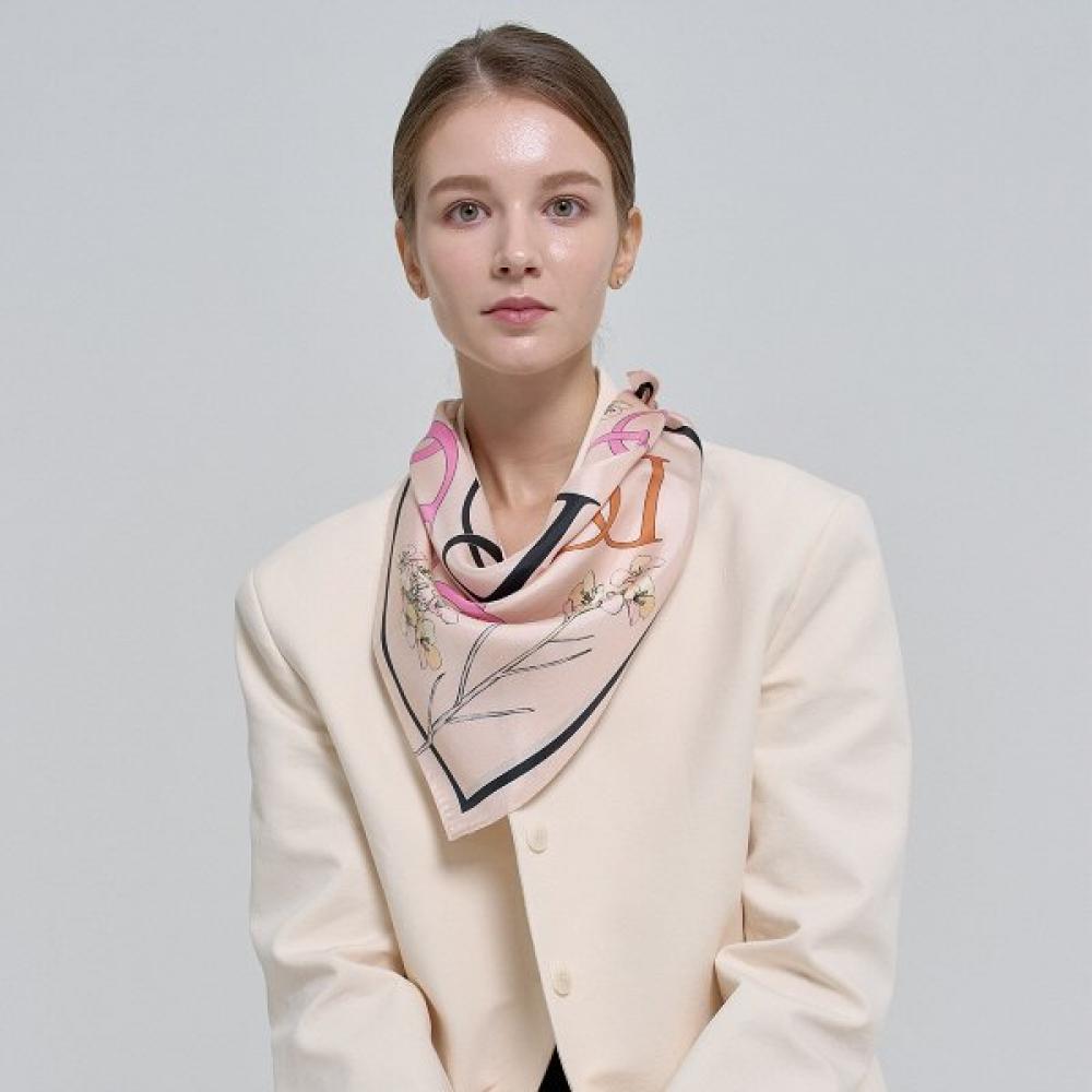 Dal Cashmere Silk Square 65 Apricot D Unit Single option