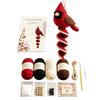 Handmade Keepsake Making Kit Crochet Garden Animal Spiral Hanging Kit, Beginner Friendly DIY Swing Creative Hobby Gift for Crafters Butterfly Ladybug