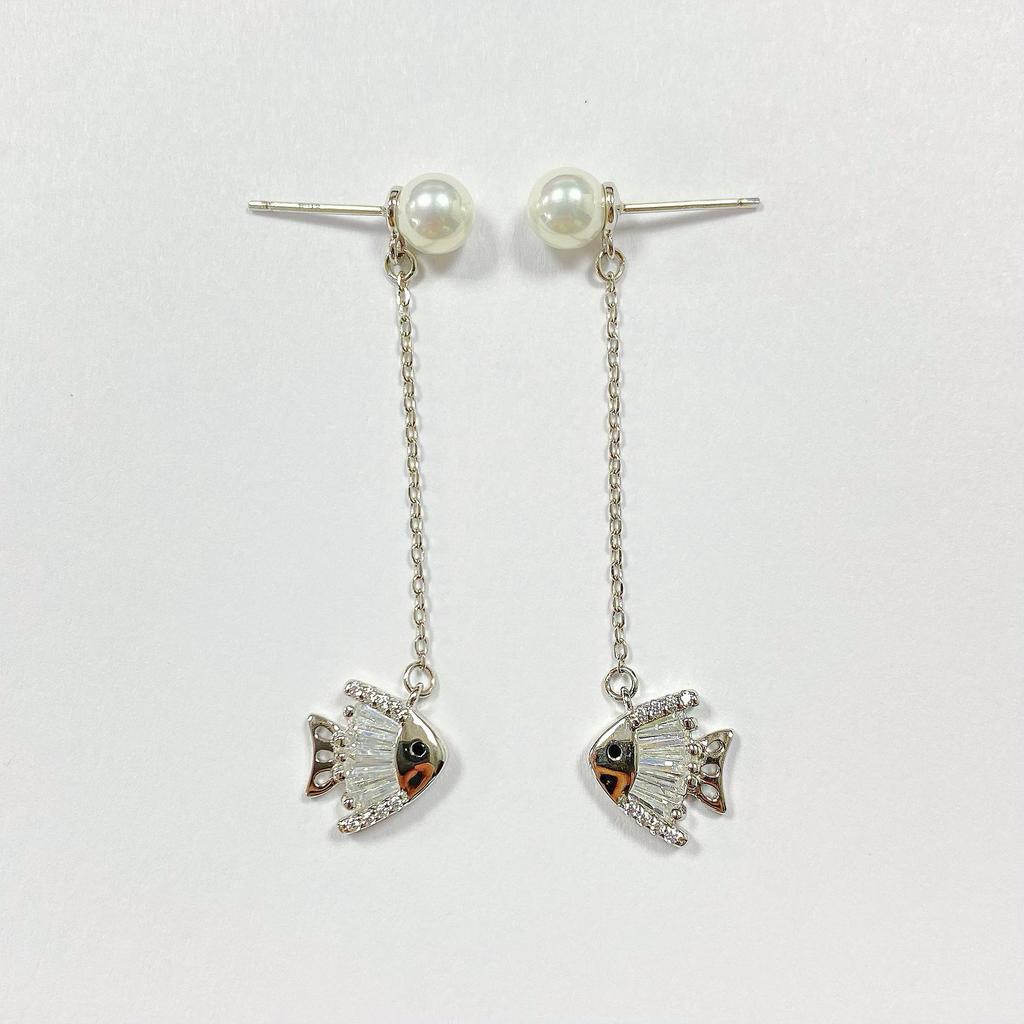 Bao Yi Long S925 Silver Interlocking Hoop Earrings - Elegant Women's Luxury Design