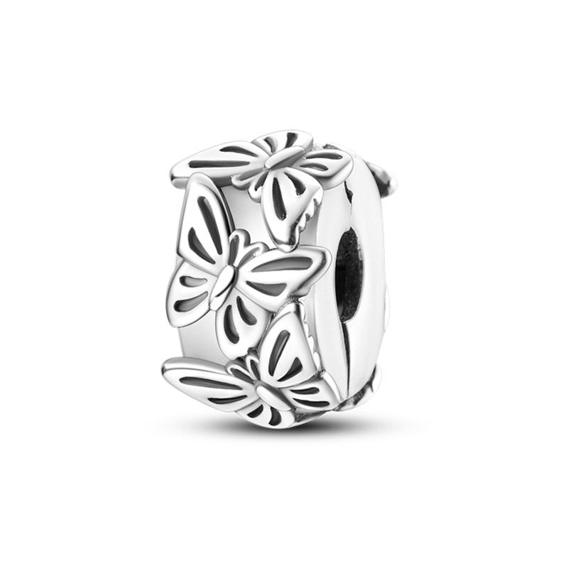 Copper Craft Plum Blossoms Azaleas Sunflowers Cherry Blossoms Sparkling Zircon Beads Charms Birthday Diy Exquisite Jewelry