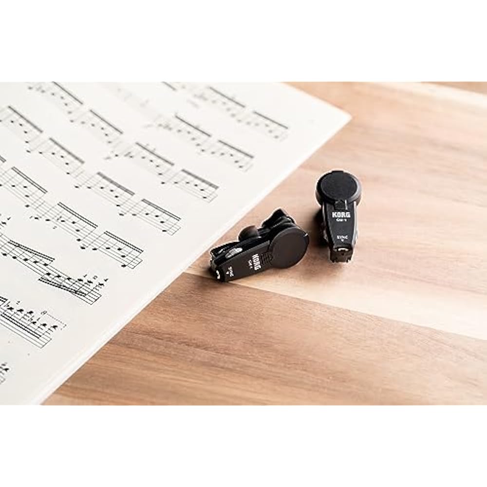 KORG Tempo Sync Earphone Metronome Set of 2, GM-1, 2PCS, Marching Band, Perfect for Dance Teams, ...