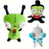 20cm alienígena et 3d olhos verde invasor zim gir cão figura de pelúcia brinquedo macio recheado brinquedo colecionável presente de natal brinquedos para crianças