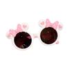 Cute Mickey Children'S Sunglasses Girl, Cartoon Minnie Bow Sunscreen Sunglasses Glasses